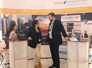 Der Informationsstand von Bayern International (2016)