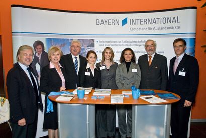 Wirtschaftsminister Zeil am Stand von Bayern International